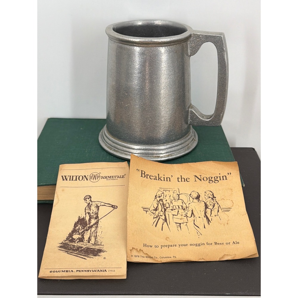 Wilton Armetale Pewter Tankard Mug RWP Columbia PA Vintage 1978 with Papers